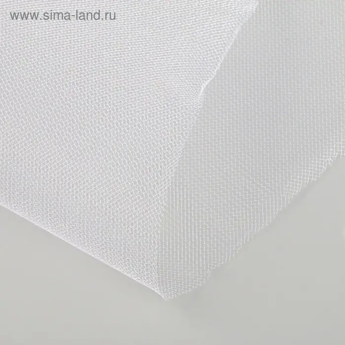 Фатин для свадебного декора, 0.5×0.5 м, белоснежный