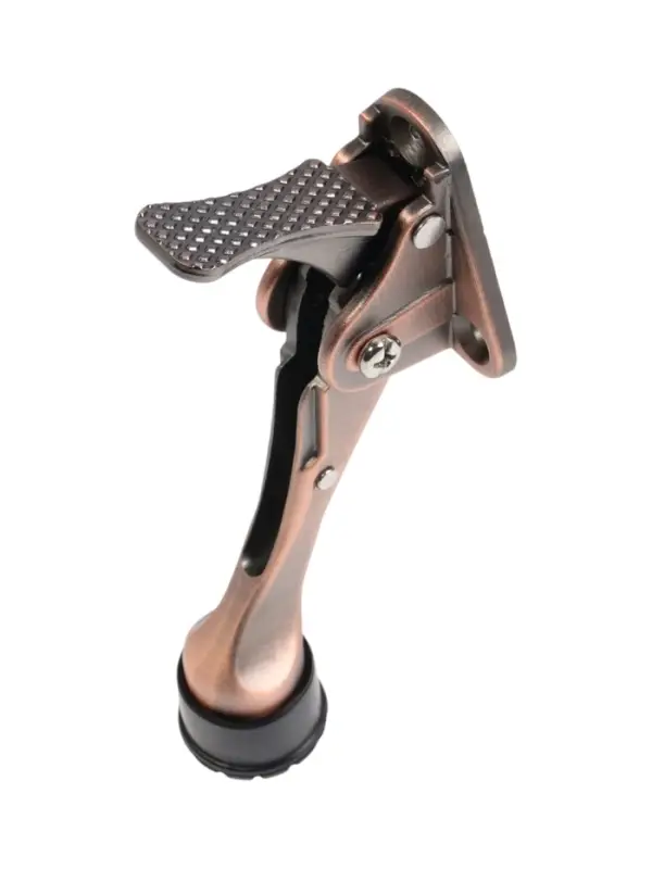 Фиксатор дверной LOCKLAND “козья ножка”, с автоподъемом, цвет медь Фиксатор дверной LOCKLAND “козья ножка”, с автоподъемом, цвет медь