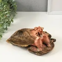 Подставка для мелочей &laquo;Птички&raquo;, гипс под бронзу, 10&times;25&times;20 см