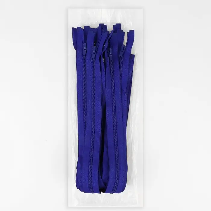 Молния «Спираль», №5, разъёмная, замок автомат, 60 см, синяя Молния «Спираль», №5, разъёмная, замок автомат, 60 см, синяя