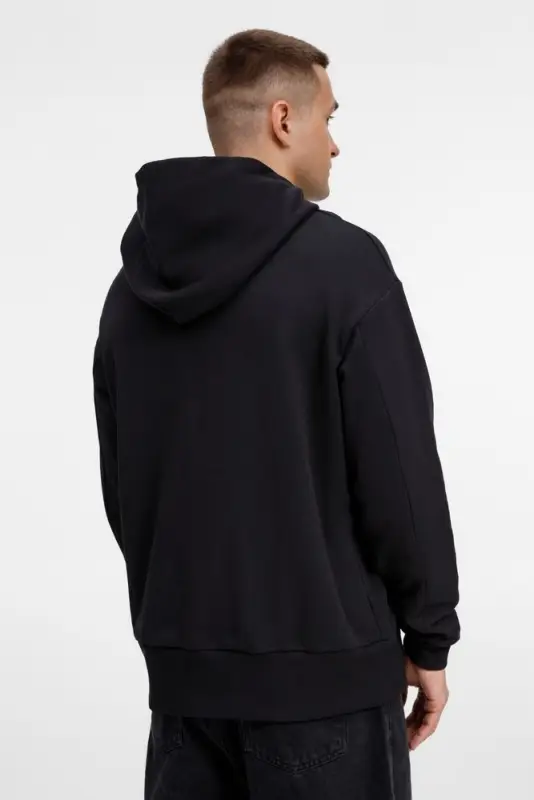 Худи оверсайз унисекс Kosmos, черное, размер XS/S Худи оверсайз унисекс Kosmos, черное, размер XS/S