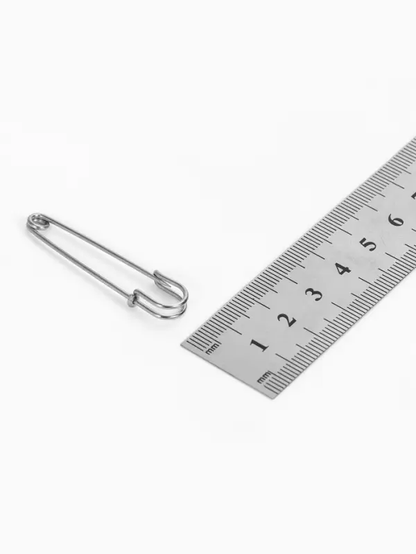 Булавка 4.5&times;1.2 см (набор 5 шт.), СМ-208-3, цвет серебро