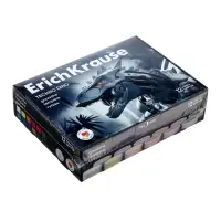 Гуашь 12 цветов ErichKrause Techno Dino, 17 мл