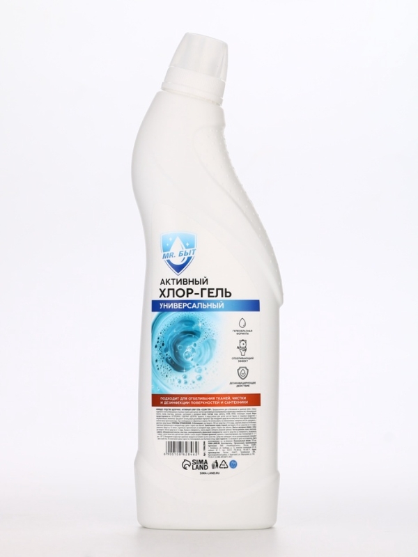 Mr.Быт Активный хлор гель, универсальный, 750 мл