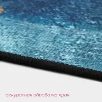 Коврики для ванной и туалета Доляна &laquo;Рыбки&raquo;, 3 шт., 50&times;80 см, 50&times;40 см, 40&times;43 см