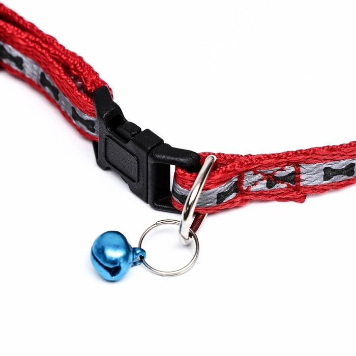 Ошейник светоотражающий с лапками 30 х 1 см, капрон, микс цветов Ошейник светоотражающий с лапками 30 х 1 см, капрон, микс цветов