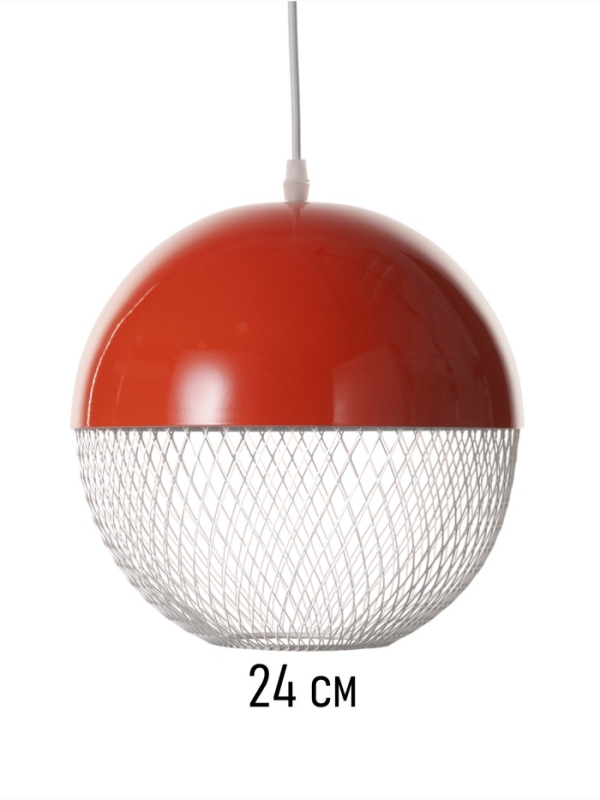 Светильник Lina 1х40Вт Е27 алый 26х26х32см Светильник Lina 1х40Вт Е27 алый 26х26х32см