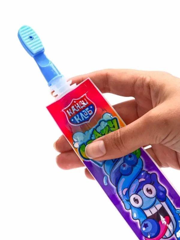 Сахарная конфета и жидкая карамель &laquo;Crazy щетка 2 в 1&raquo; 12 г&times;30 шт.*12 блоков