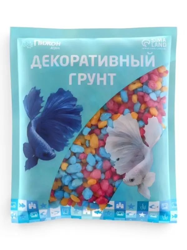 Мраморная крошка &laquo;Пижон Аква&raquo;, фр. 5-10 мм, ариэль, 800 г