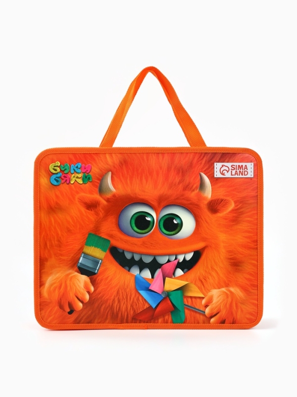 Папка с ручками пластик А4, 75мм 330*260 ПМ-А4-26 Буки Бяки Папка с ручками пластик А4, 75мм 330*260 ПМ-А4-26 Буки Бяки