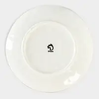 Тарелка Доляна &laquo;Космос&raquo;, d=18.5 см, фарфор, белая, синяя