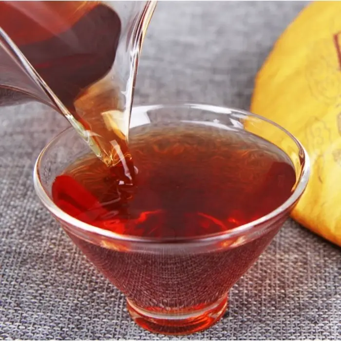 Чай чёрный китайский выдержанный &laquo;Шу Пуэр. Ban fen lao shu&raquo;, Юньнань, 2015 г, блин, 357 г