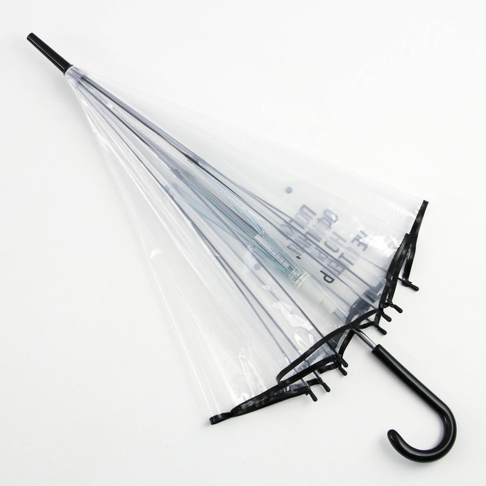 Зонт женский купол Зонт женский купол "Погодка офигительная, но и ты не отстаёшь", 8 спиц, d = 88 см, прозрачный