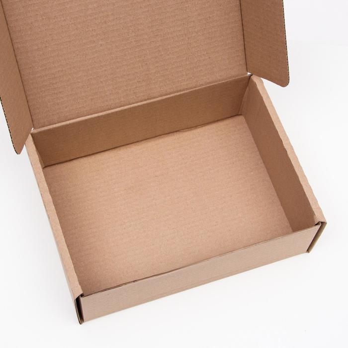 Коробка-шкатулка, бурая, 27 х 21 х 9 см Коробка-шкатулка, бурая, 27 х 21 х 9 см