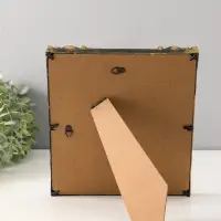 Фоторамка пластик 15х20 см "Узорная" тёмное золото 19х23,8 см