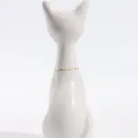 Фигурка декоративная &laquo;Кошка-Нефертити&raquo;, 6.5&times;18 см, белая
