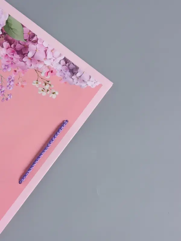 Пакет подарочный ламинированный "Цветочная радость" 26 х 12 х 32 см