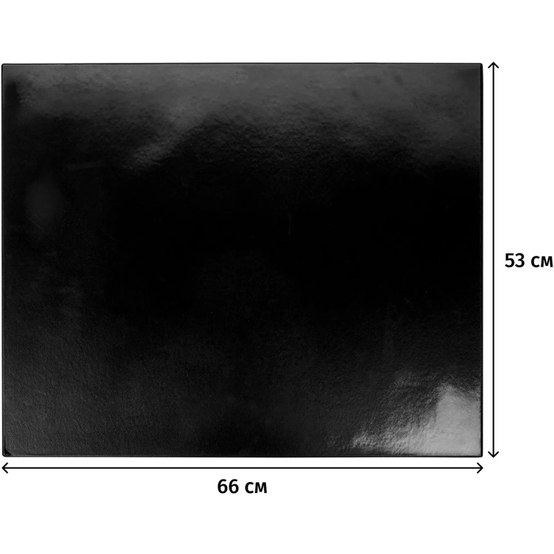 Коврик на стол Attache Economy 530х660мм черный с прозрач верхним листом РФ