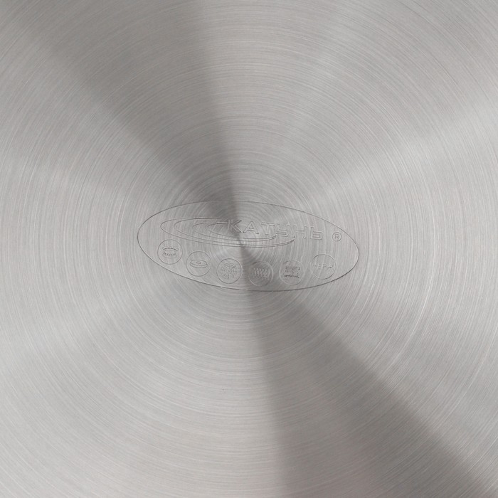 Сковорода «Общепит», d=40 см, толщина корпуса 0,8 мм, дно 3,5 мм, антипригарное покрытие, индукция