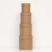 Набор коробок 4 в 1 &laquo;Крафт однотонный&raquo;, 20&times;20 см - 15&times;15 см