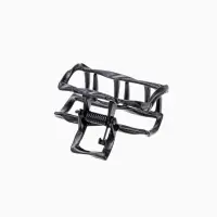 Крабик для волос &laquo;Сабина&raquo;, прямой, 4 см, чёрный