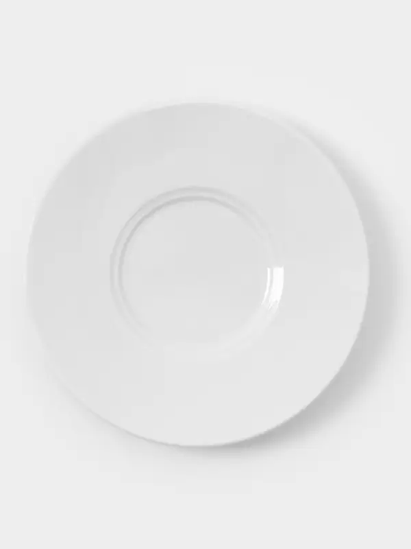 Чайная пара Дулевский фарфор &laquo;Белая&raquo;, чашка 250 мл, блюдце d=14.8 см, штабелируемая