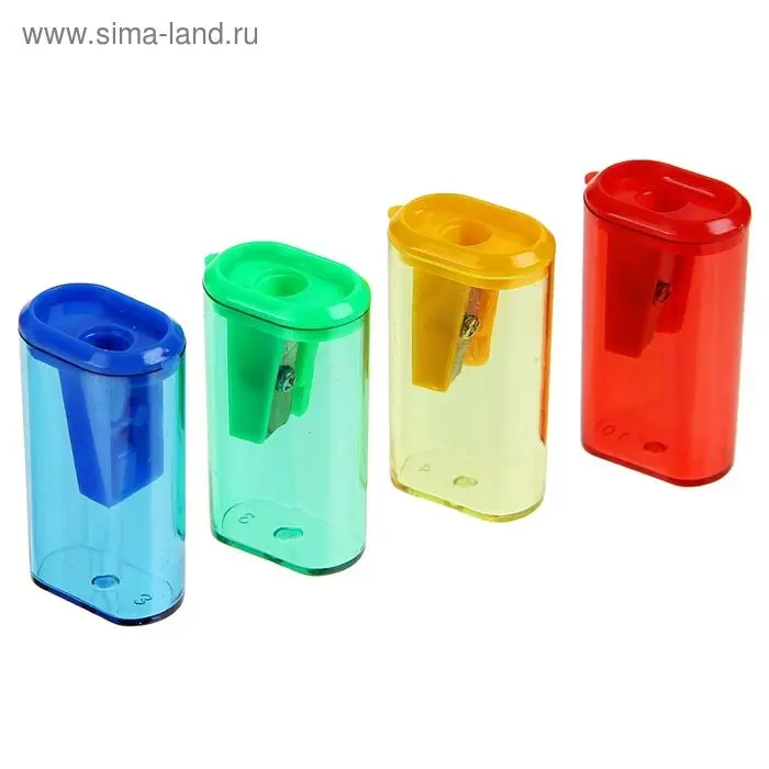 Точилка с контейнером «Стиль», корпус МИКС Точилка с контейнером «Стиль», корпус МИКС