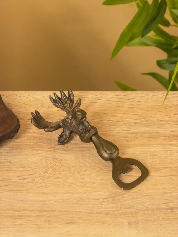 Открывашка Открывашка "Лось" 15,5х7,5х5 см, алюминий