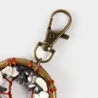 Брелок ловец снов "Великое древо" 19 см, цв. чёрно-белый Брелок ловец снов "Великое древо" 19 см, цв. чёрно-белый