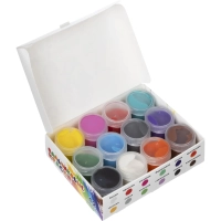 Краски пальчиковые набор 12 цветов по 20мл АЗБУКА ЦВЕТА Арт.91-12.20-00