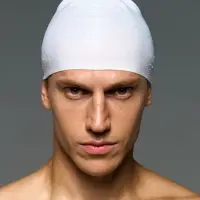 Шапочка для плавания Aquasana, белая