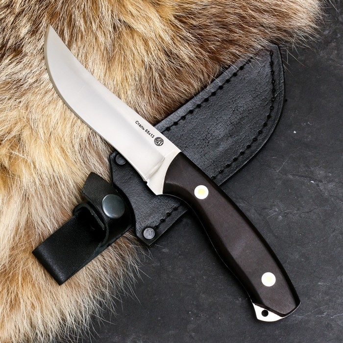 Нож кавказский Нож кавказский "Берш" с ножнами, сталь - 65х13, рукоять - граб