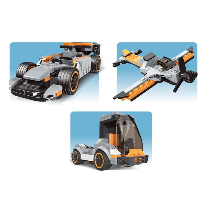 Конструктор блочный «Кабриолет», 20 вариантов сборки, 233 детали Конструктор блочный «Кабриолет», 20 вариантов сборки, 233 детали