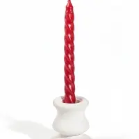 Свечи витые, 1.5&times;15 см, 3 шт., рубиновые