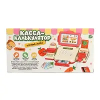 ZABIAKA Игровой набор "Касса-калькулятор" с аксессуарами, свет, звук