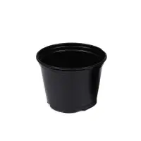 Горшок для рассады, 1 л, d=13 см, h=10.5 см, чёрный, Greengo