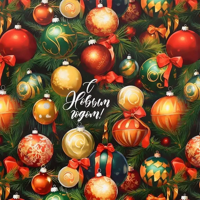 Упаковочная бумага на новый год «Чудесный глянцевая», 50 х 70 см, глянцевая