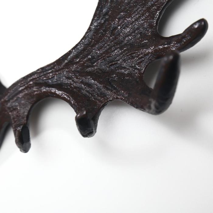 Крючки декоративные металл Крючки декоративные металл "Лосиные рога" 22х35х9 см