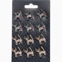 Брошь &laquo;Кошечка&raquo;, с цветком, МИКС