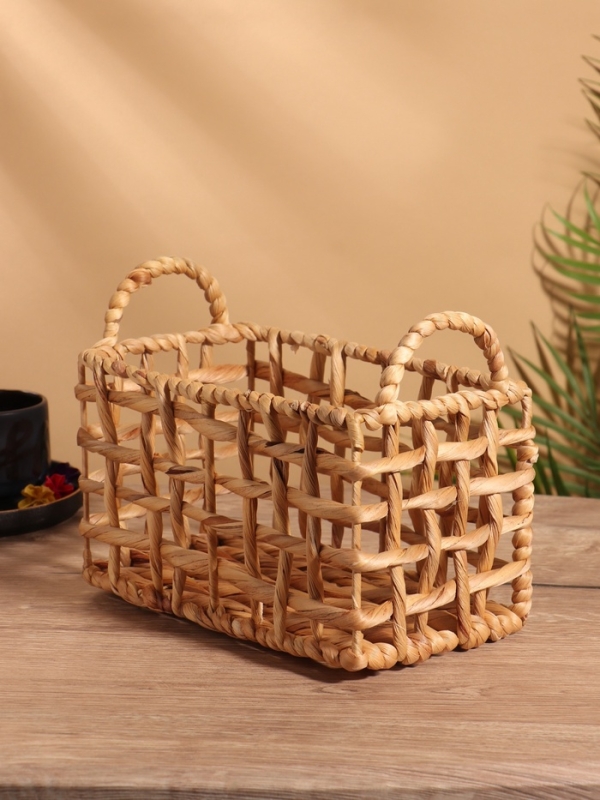 Корзина плетеная 25x15x20 см, водный гиацинт