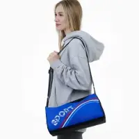 Сумка спортивная Sport, на молнии, боковой сетчатый карман, регулируемый ремень, маленькая, синяя