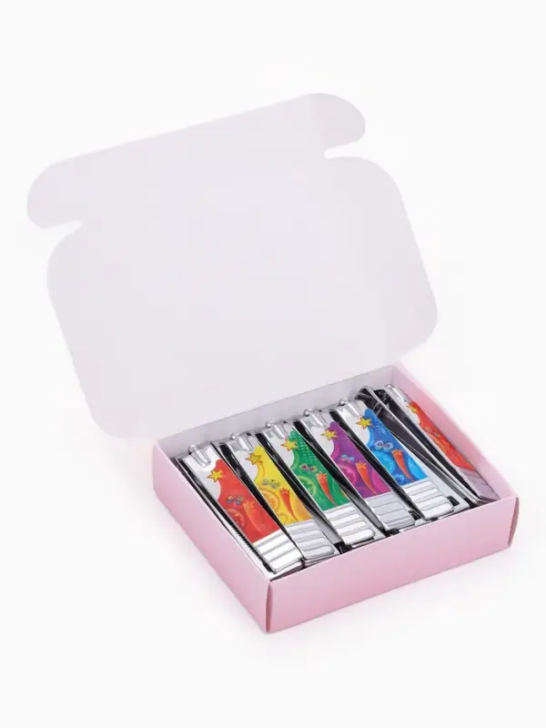 Кусачки книпсер педикюрные, с пилкой, 8 см, в коробке, МИКС