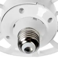 Светильник - вентилятор с пультом VKL electric FL-01, Е27, 24 Вт, 23&times;12 см, белый