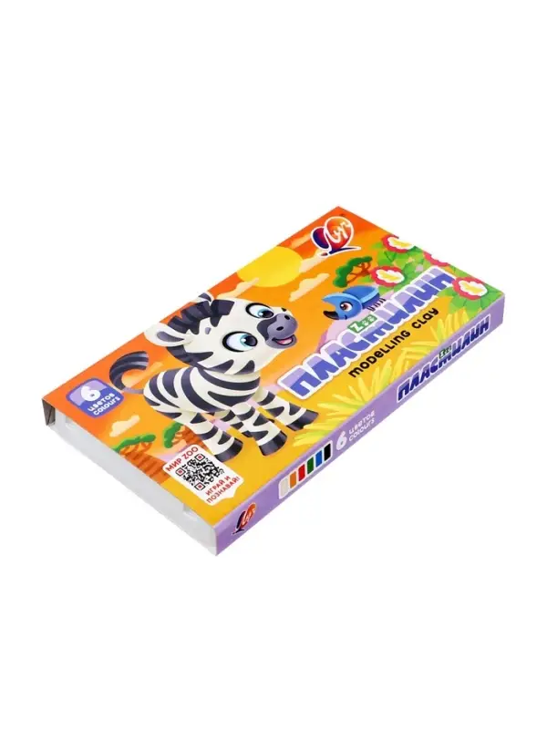 Пластилин &laquo;Луч. ZOO&raquo;, 6 цветов, 90 г