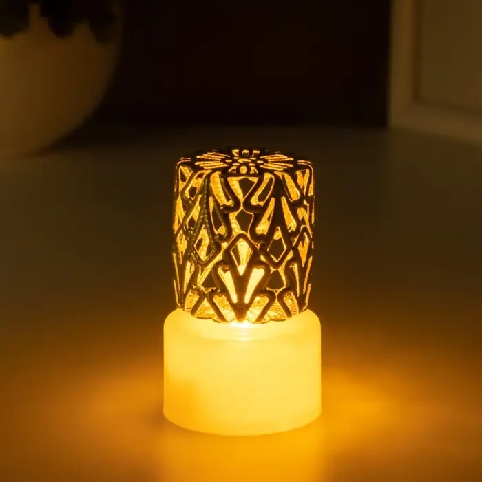 Фигурка световая RISALUX &laquo;Цилиндр&raquo;, LED-ночник, 0.3 Вт, 3.5&times;3.5&times;5.1 см