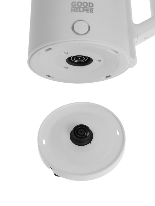 Чайник электрический GOODHELPER KPS-186C, пластик, нерж. сталь, 1.8 л, 1800 Вт, белый