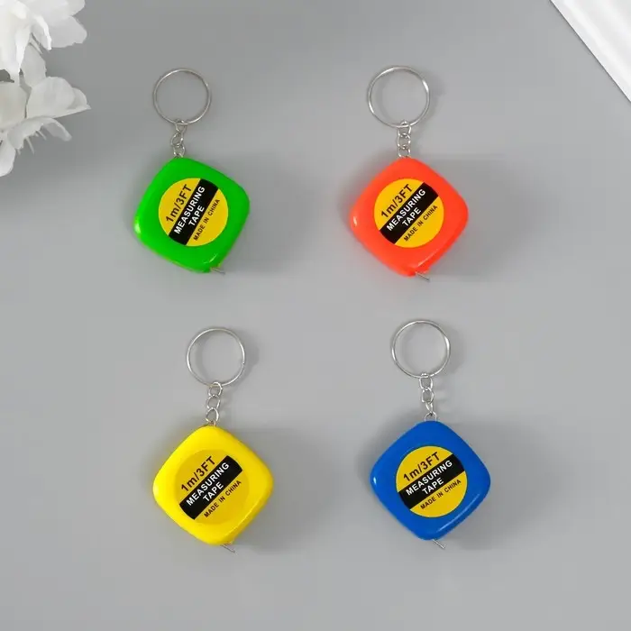 Рулетка-брелок для ключей на кольце «Эксперт», 1 метр, 3.5×3.5 см, МИКС Рулетка-брелок для ключей на кольце «Эксперт», 1 метр, 3.5×3.5 см, МИКС