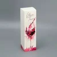 Коробка подарочная складная, упаковка, &laquo;Время пить вино&raquo;, 9&times;32&times;9 см