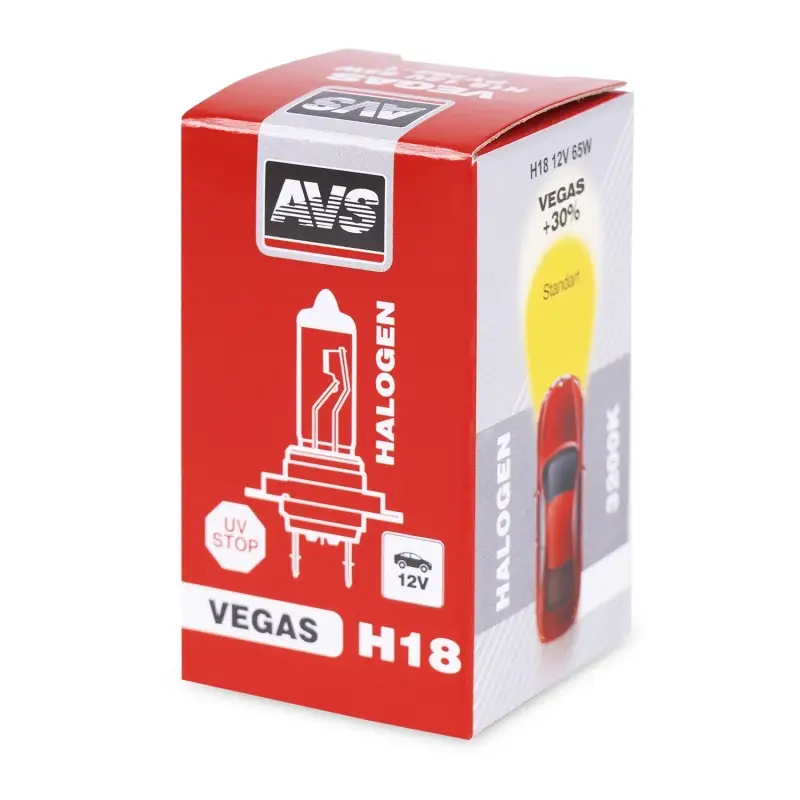 Галогенная лампа AVS Vegas H18.12V.65W.1шт.