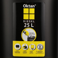 Канистра ГСМ Oktan DIESEL, 25 л, пластиковая, черная